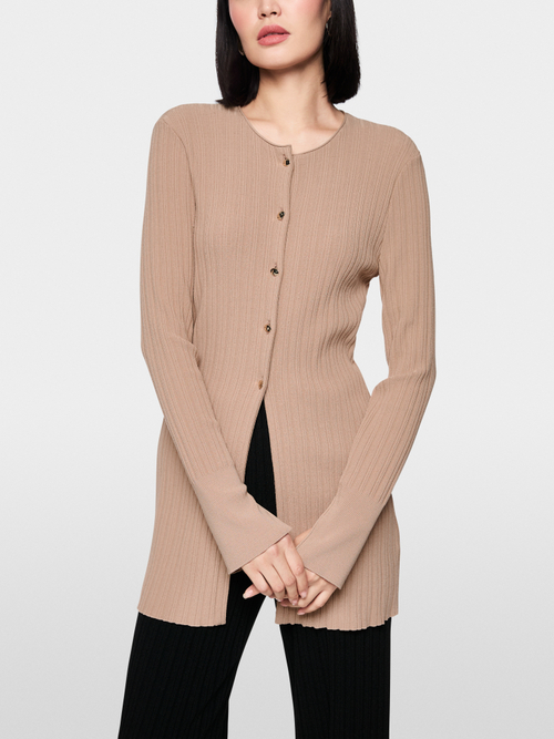 ‘Rethink Together’ ribbed cardigan