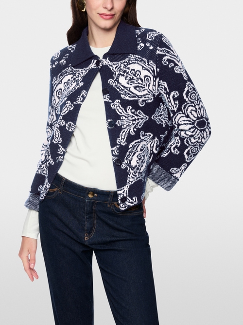 Jacquard cardigan ‘Rethink Together’