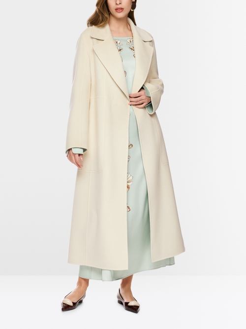 Luxurious reversible wool coat