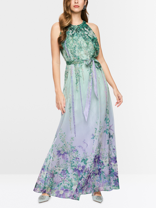 Neckholderkleid mit Flower-Print