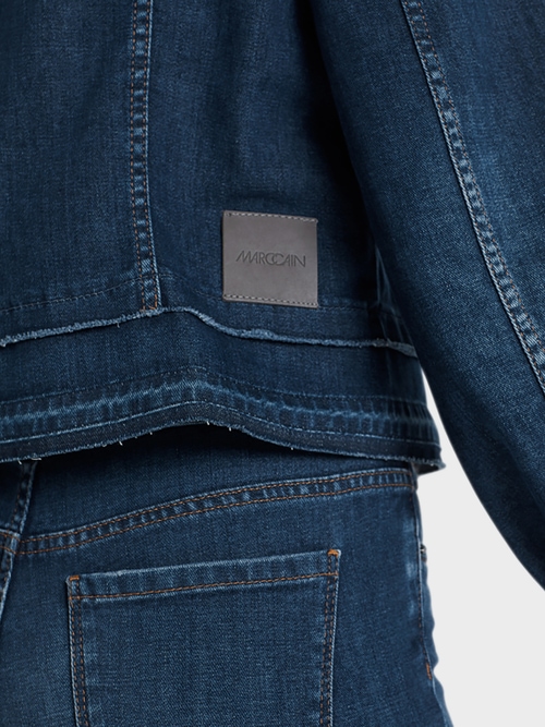 Jeansjacke mit volumigen Ärmeln