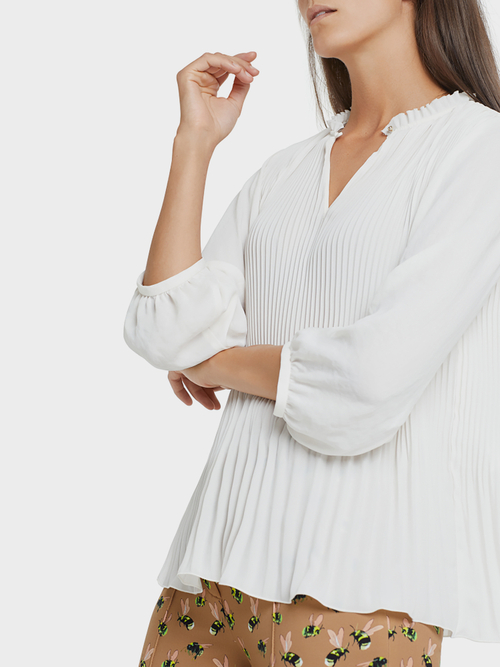 Plissierte Bluse