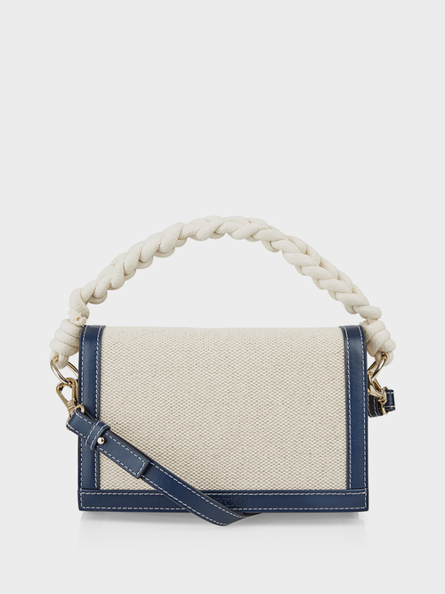 Sac bandoulière en coton et lin