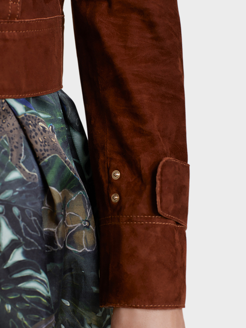 Edle Velourslederjacke