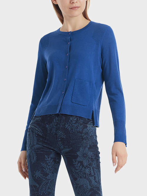 Feinstrickjacke mit Seide