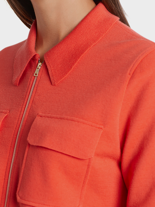 Shirt-style jacket “Knitted in Germany”