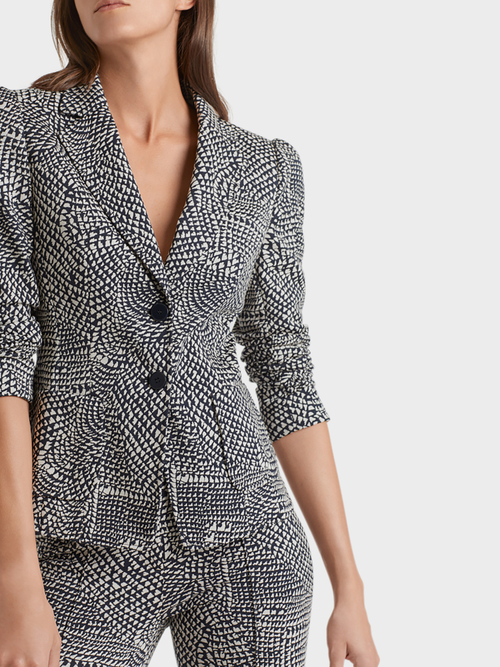 Jacquardblazer mit Schulterbetonung