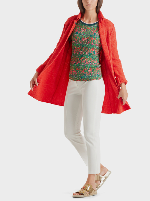 Jerseyshirt mit Millefleurs-Print