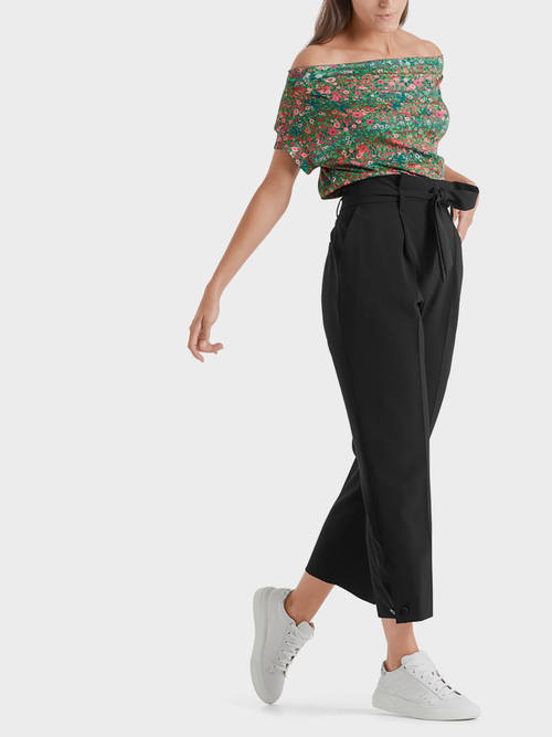 Paperbag pants with pure new wool