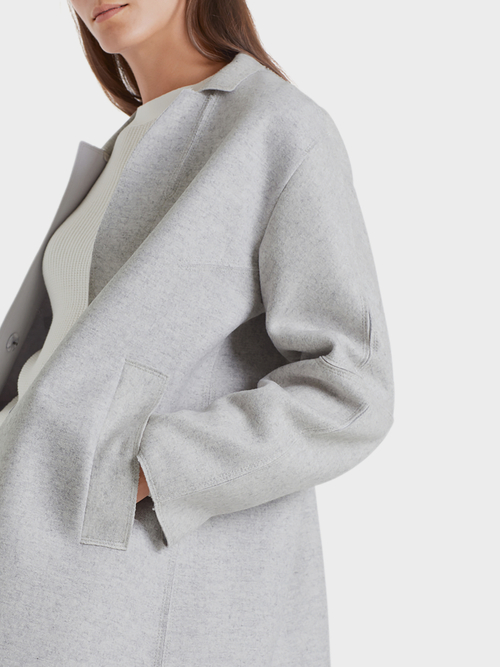 Lässige Longjacke aus Wollmix