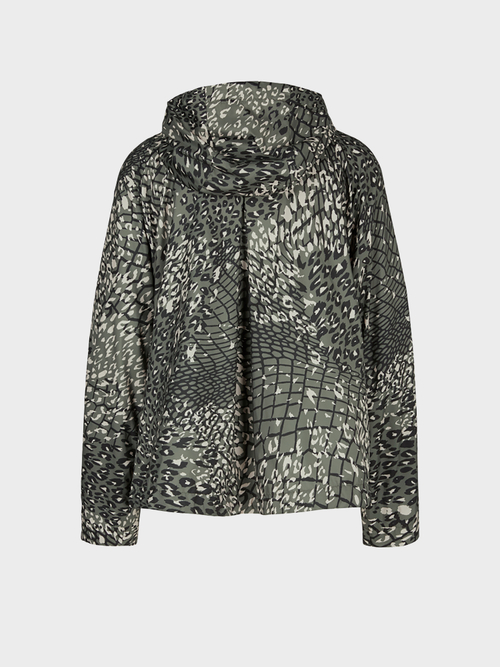 Outdoor-Jacke mit Leo-Mesh-Druck