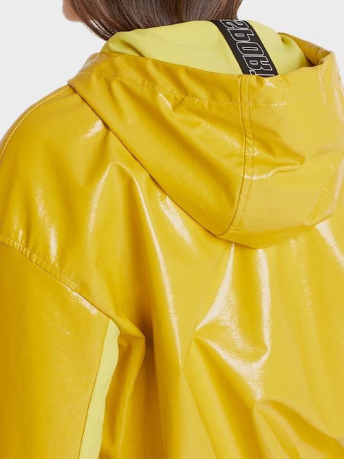 Patent leather look jacket