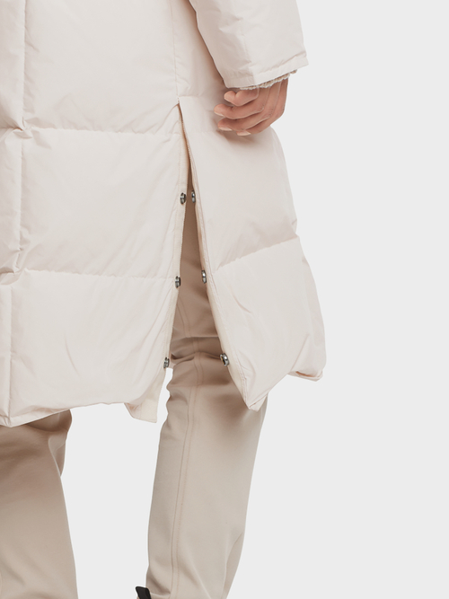 Quilted down coat