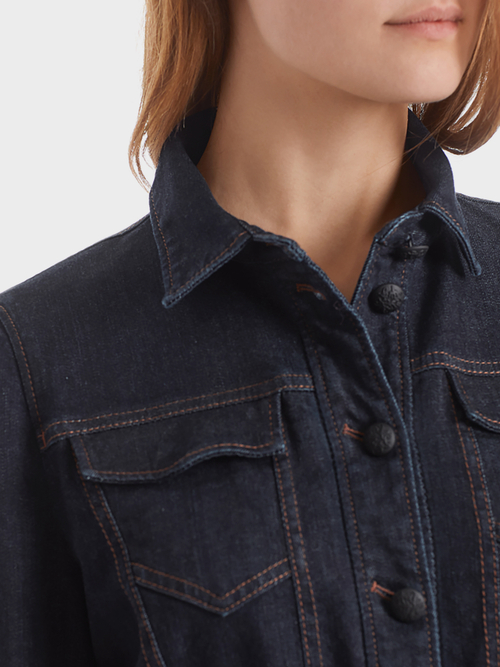 Jeanskleid mit Siegelknöpfen