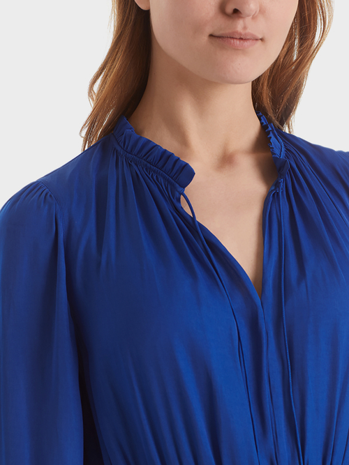 Maxi dress with smocked details