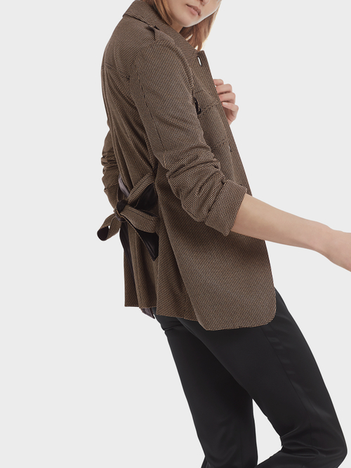 Jacquard shirt jacket
