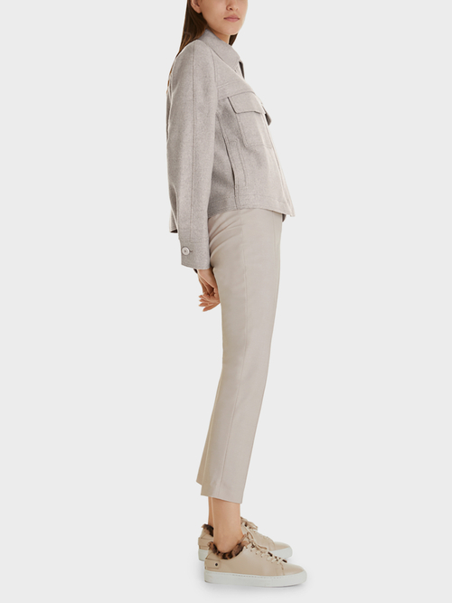 Veste en laine foulée Knitted in Germany
