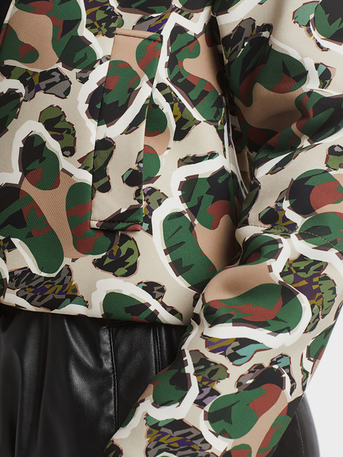 Veste camouflage en jersey scuba