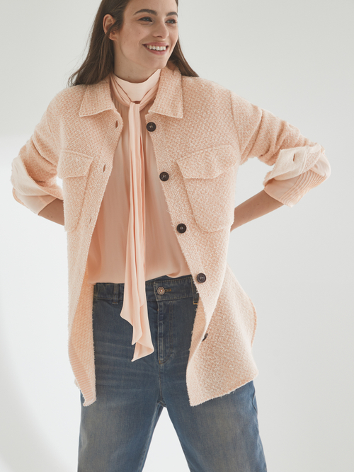 Strikblouse met biezen
