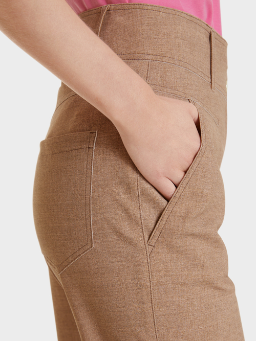 High-Waist-Hose in Web-Optik