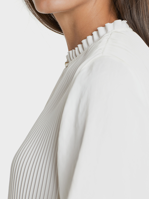Plissierte Bluse
