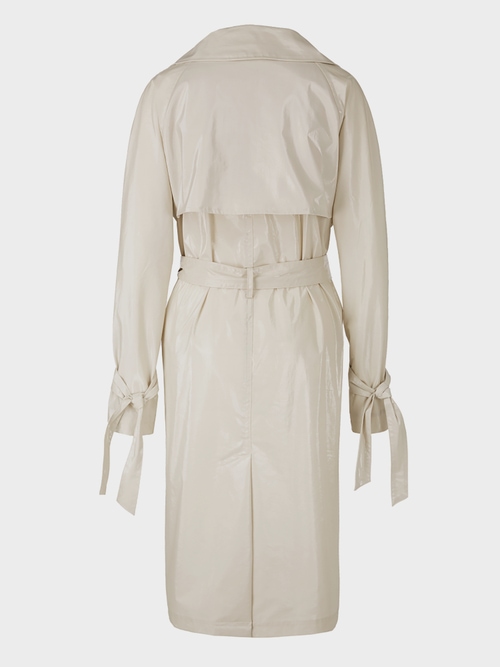 Trenchcoat mit Lack-Finish