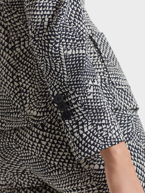 Jacquardblazer mit Schulterbetonung