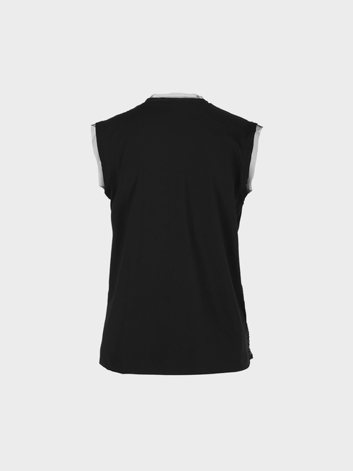 Mit Pailletten besticktes Top