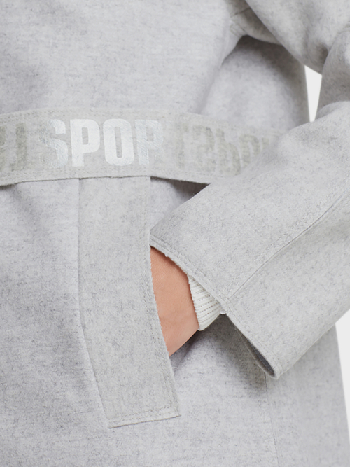 Lässige Longjacke aus Wollmix