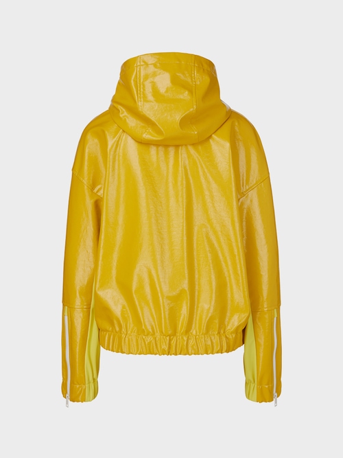 Patent leather look jacket