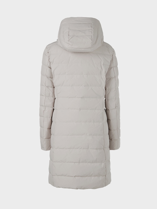 Down Coat with Fun Fur Vest