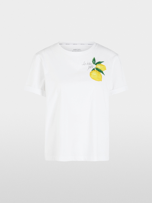Cotton shirt with lemons