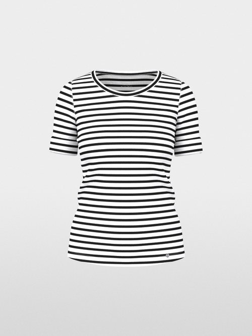 Striped T-shirt made of cotton rib