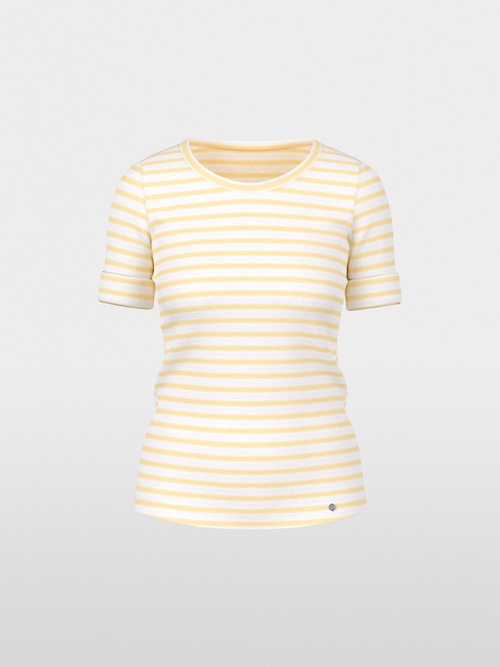 Striped T-shirt made of cotton rib