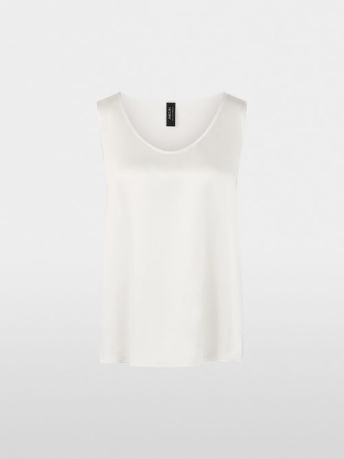 Seidentop mit Rundhalsausschnitt