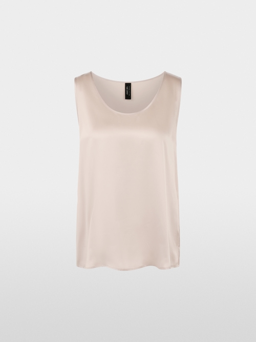 Seidentop mit Rundhalsausschnitt