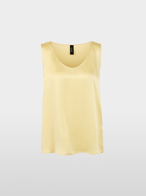 Seidentop mit Rundhalsausschnitt