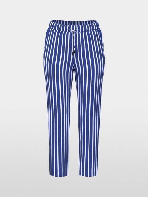RHODOS striped pull-on trousers