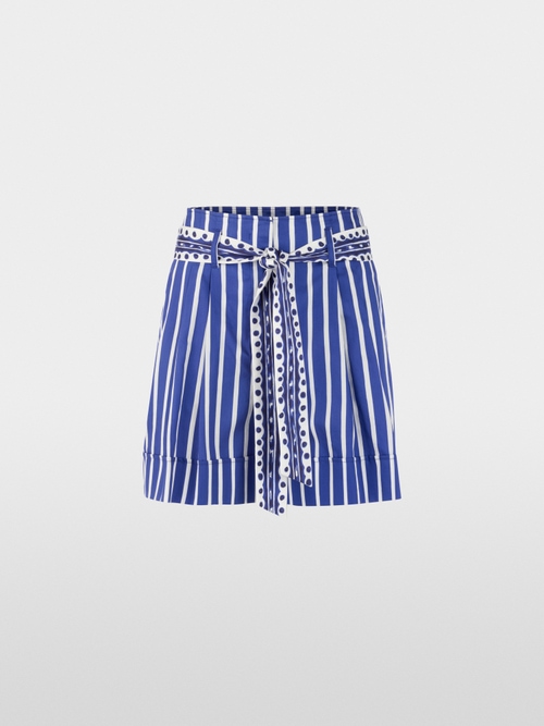 WARANGAL striped shorts with belt