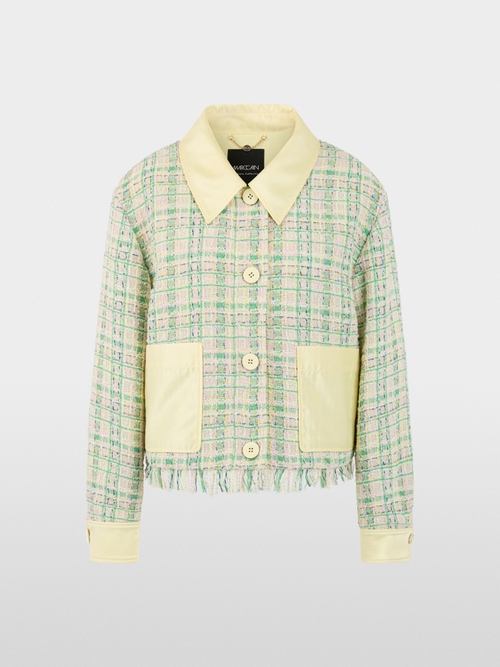 Jacket with contrasting colour details