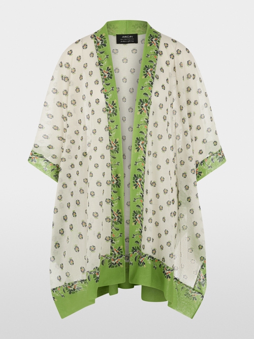 ‘Knitted in Germany’ printed cape