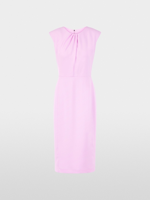 Fitted dress with pleated detail