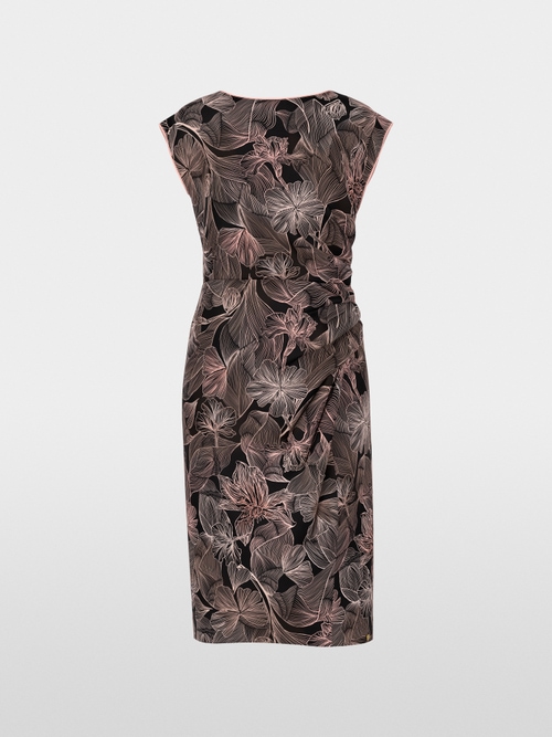 Elegant cocktail dress with floral print