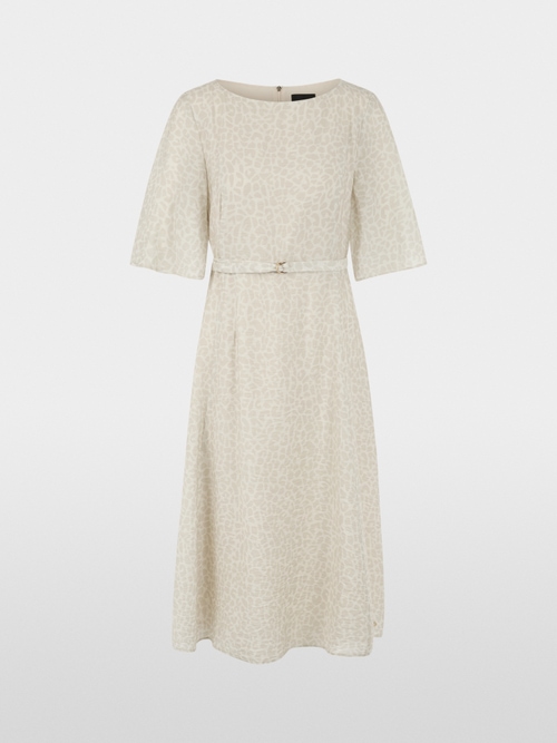 Flowing dress with leopard print