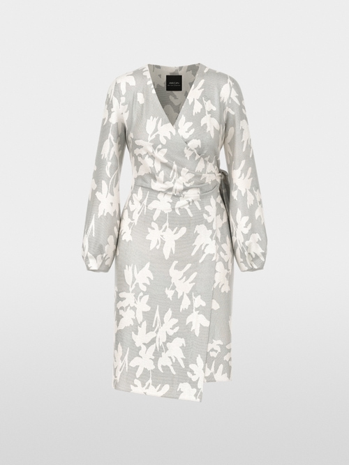 Long-sleeved wrap dress