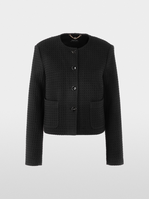 Veste en piqué gaufré avec poches