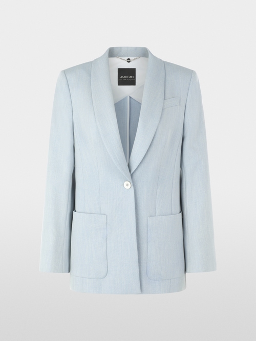 Casual blazer with shawl collar