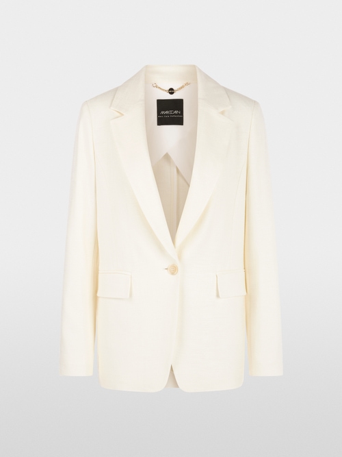 Viscose blazer with loose fit