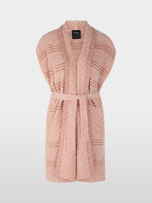 Gilet long en maille « Knitted in Germany »