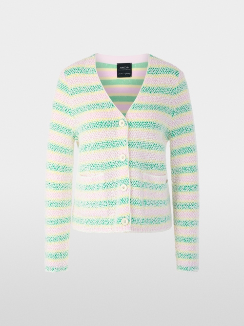 ‘Knitted in Germany’ bouclé cardigan